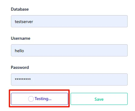 DB Connection Testing